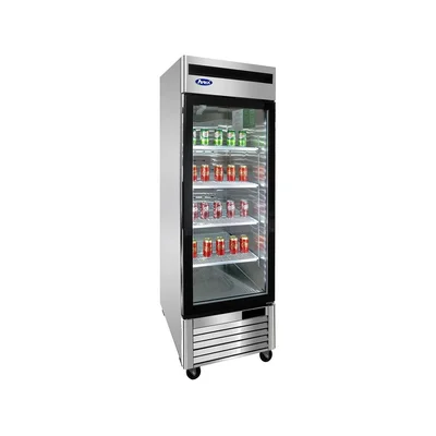 New | in-Stock Atosa New Atosa MCF8705GR Bottom Mount (1) Glass Door Merchandiser Refrigerator Display Refrigerators Illinois US | Falcon Restaurant Supply #1375481