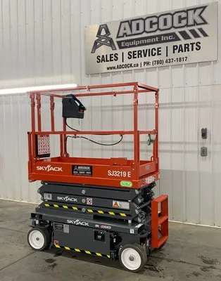 New | in-Stock 2026 SKYJACK SJ3219 E ELECTRIC SCISSOR LIFT Scissor Lifters Alberta CA | Adcock Equipment #1417643