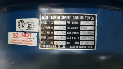 Cooling Tower RSD Model RSD-005 # 84929