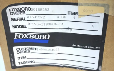 NEW FOXBORO RTT20-I1SNPCA-L1 TEMPERATURE TRANSMITTER RTT20I1SNPCAL1
