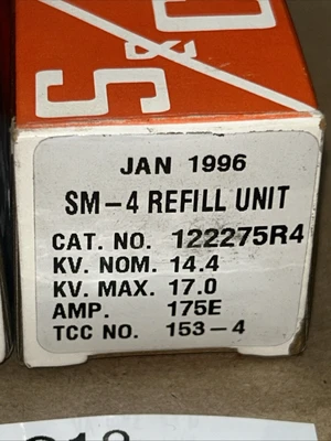 NEW S&C Electric Company 122275R4