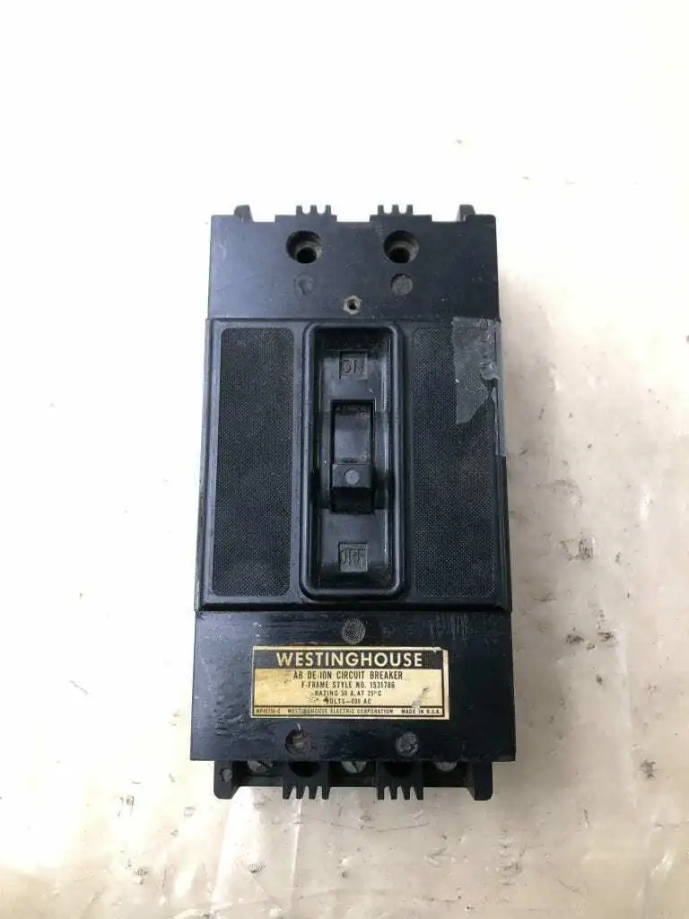 Westinghouse 50A 3 Pole Molded Case Circuit Breaker MCCB 600VAC