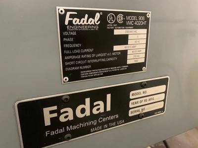 2001 FADAL 4020HT Vertical Machining Centers | PM Machines (8)
