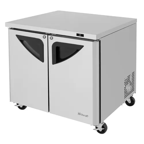 Turbo Air TUR-36SD-N6 36 1/4" W Undercounter Refrigerator w/ (2) Sections & (2) Doors, 115v