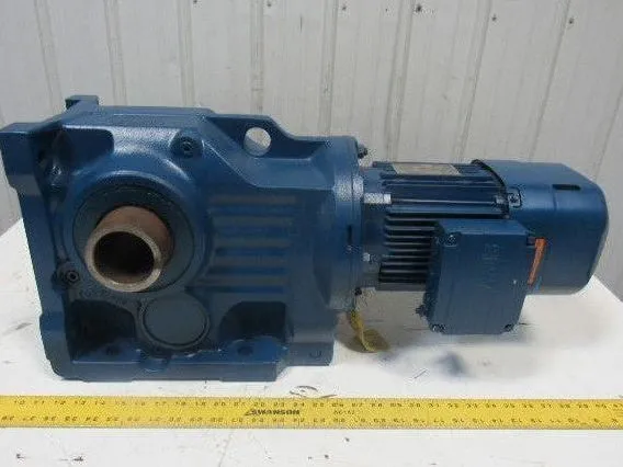 SEW Type  KH87BDRE90L4BE5/TF 2HP 147.32RPM  Electric Gear Motor 277/480V 3Ph