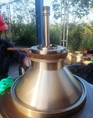 Macfuge 711 NOPT 3S self-cleaning biodiesel purifier, 316SS.