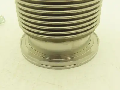 Pfeiffer 2FC-ISO-400-4 ISO-K Flexible Coupling Bellows 4"ID 7"Length 5"OD-Flange