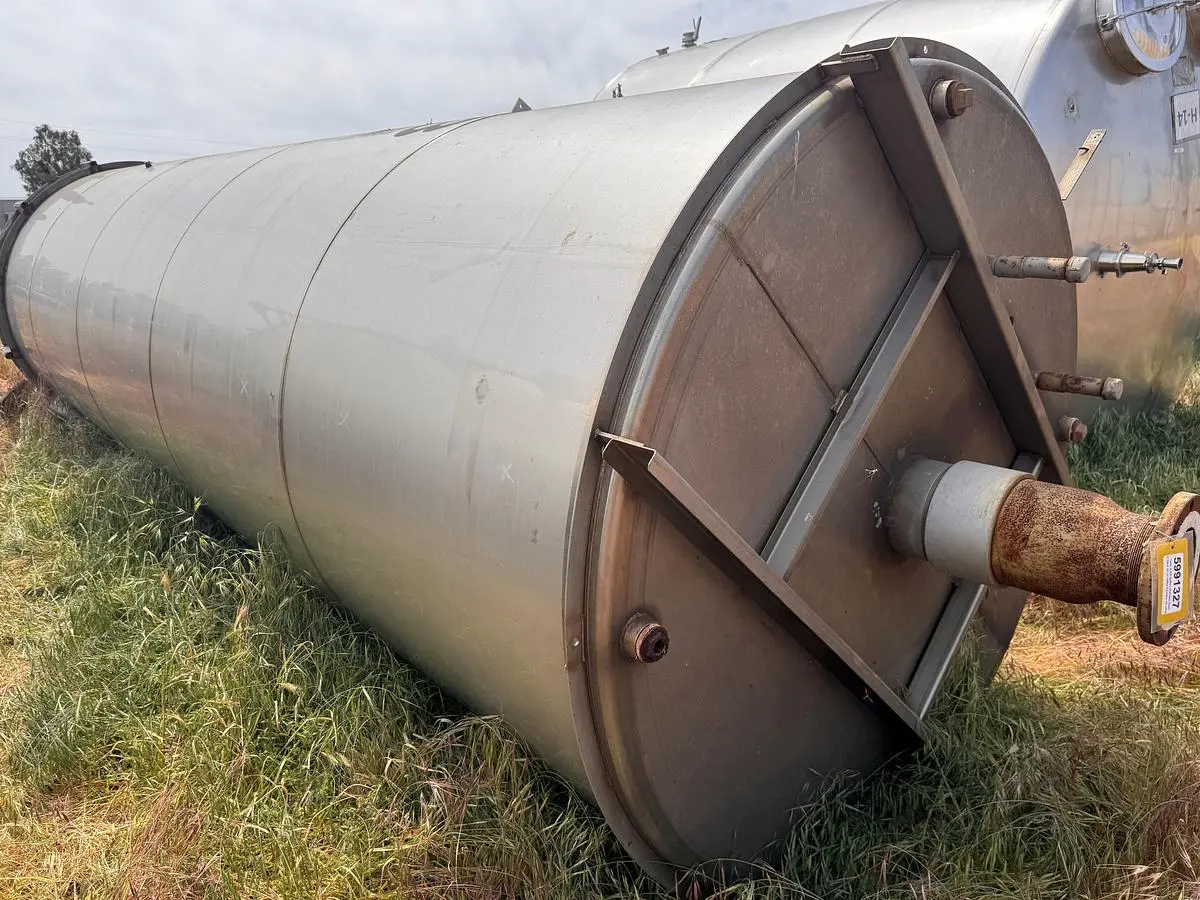 Tank, 4,200 Gallon, Stainless Steel, 6' Dia x 20' H, Valley Foundry, UL rated, #5991327