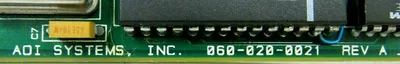 USED ADI SYSTEMS 060-020-0021 CIRCUIT BOARD 0600200021