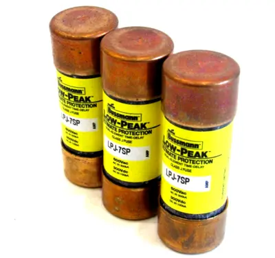 NEW LOT OF 3 BUSSMANN LPJ-7SP FUSES LPJ7SP
