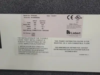 USED 2011 LIEBERT PPB225C