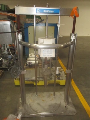Drum unloader, Graco Saniforce ram unit Stainless Steel drum unloader, for your thickest, toughest food, personal care and pharmaceutical ingredient transfer