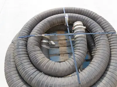 Jason 4470 Dry Bulk Material Suction Hose 5" ID x 47' Gum Rubber 75 PSI
