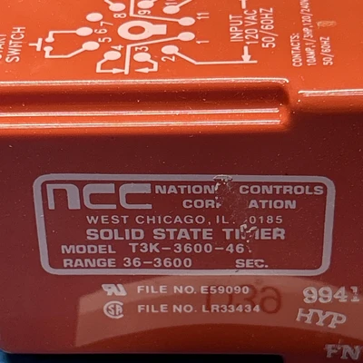 NEW NATIONAL CONTROLS T3K03600461