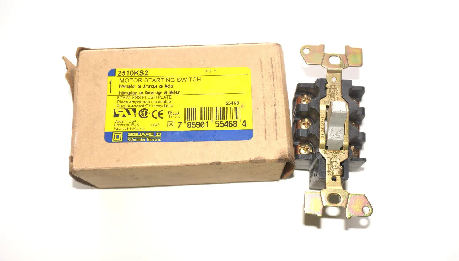 NEW SQUARE D 2510KS2 MOTOR STARTING SWITCH