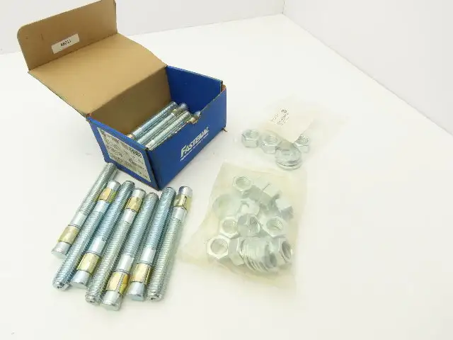 Fastenal 11562841 Wedge Anchor Concrete 3/4" x 5-1/2" Zink Plated Lot of 13
