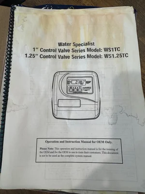 Water Specialist Water Filter WS1TC - like new!