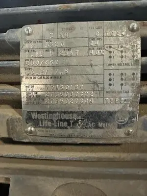 Used WESTINGHOUSE SQUIRREL CAGE A.C. Motors Ohio US | Surplus Asset Holdings #1187468