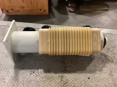 Calorplast PVDF Corrosive Media Tube Plate Heat Exchanger 45gpm 116PSIG 55°F