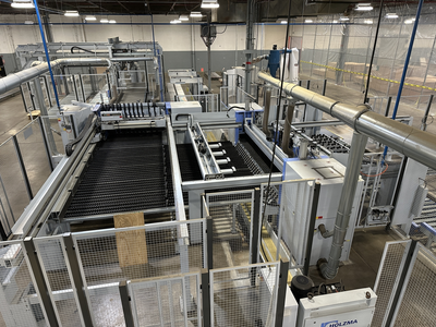 Homag CNC Angular Saw System w/ Automatic Loading & Unloading