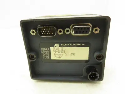Accu-Sort Systems Inc Model 30 Laser Barcode Scanner Plus II 1A 12VDC Class II