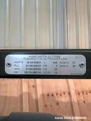 Unused Tequatic Plus F-150 Filter B-Series Skid – High Solids Filtration System