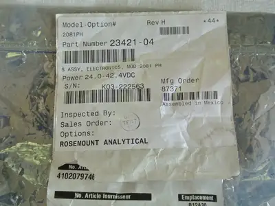 New | in-Stock ROSEMOUNT ANALYTICAL 23421-04 Misc Electrical & Power Parts British Columbia CA | Lenmark #1743563