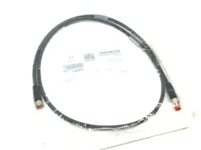 NEW BECKHOFF DOUBLE ENDED POWER CABLE M8 4-PIN 1M LENGTH