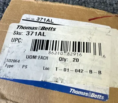 New | in-Stock Thomas & Betts 371AL Misc Electrical & Power Parts California US | Davliegogo LLC #1710509