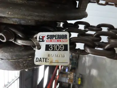 CM Model M Cyclone 1 Ton 2000Lb Manual Chain Fall Hand Hoist 39' Lift