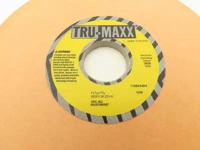Tru-Maxx 06293138 Surface Grinding Wheel 7" x 1/4" X 1-1/4" 220 Grit  Lot of 2