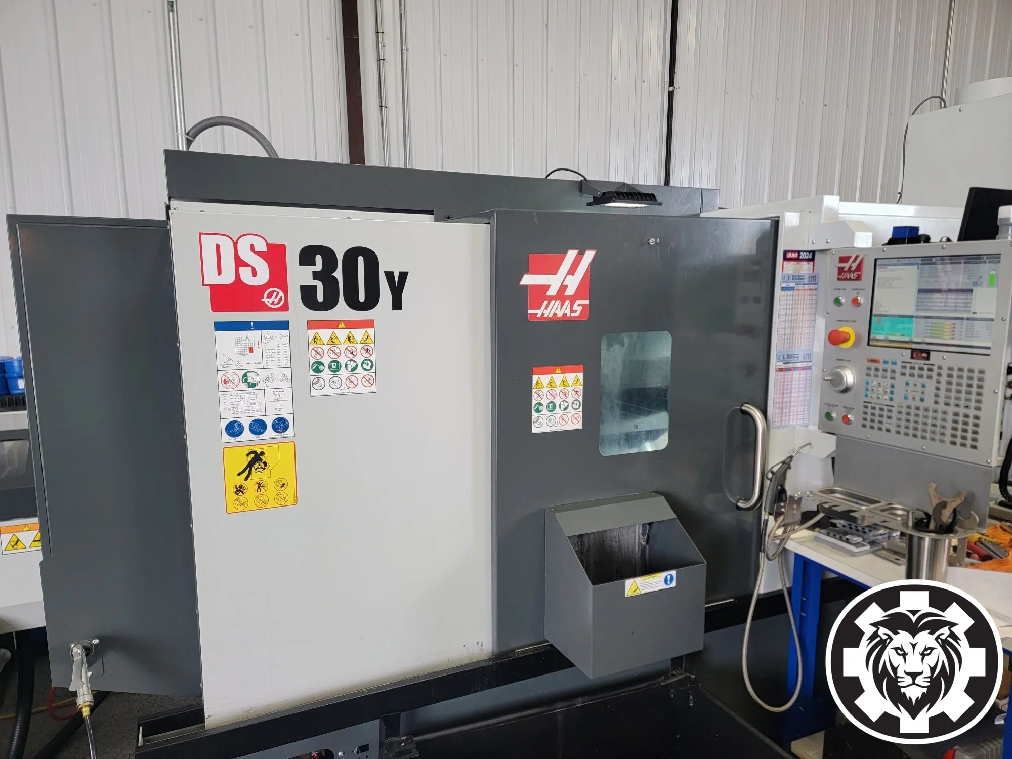 Haas DS-30Y CNC Lathe, 2023 - Fully Equipped, Bar Feeder, Low Hours, Tailstock