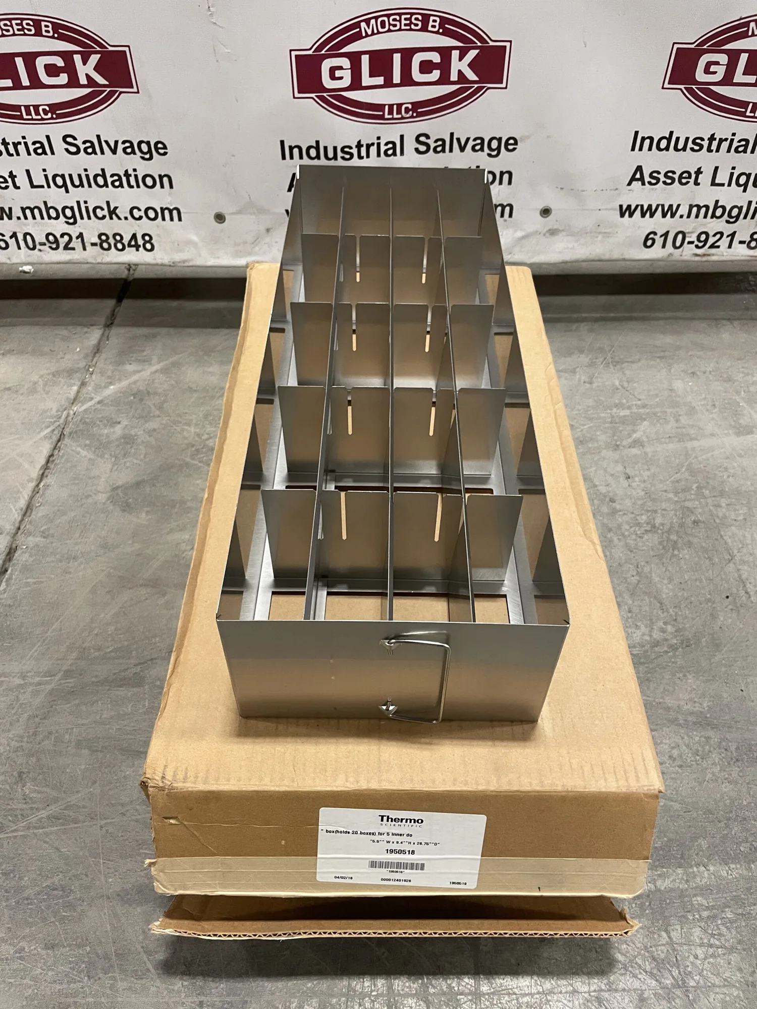Thermo Scientific 1950518 2″ Cryo 20 / Cryogenic Freezer Storage Rack NIB