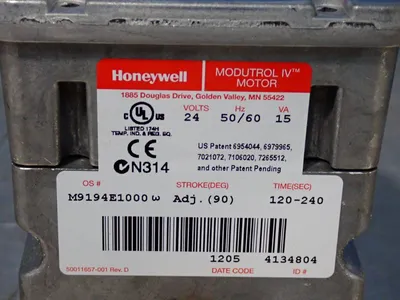 Used HONEYWALL M9194E1000 Rotary Actuators Ohio US | HGR 24 #1070210
