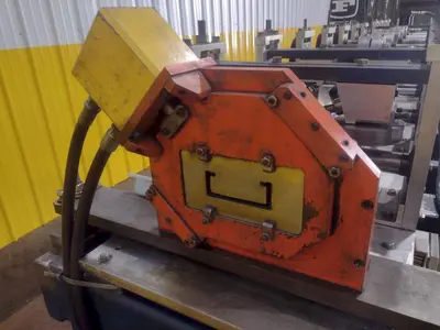 12 STAND X 10" KNUDSON MODEL #KS-2468 STUD & TRACK FRAMING ROLLFORMER, WITH AMS CONTROLS: STOCK #18942