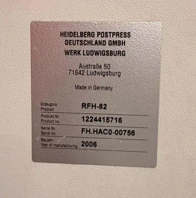 Used 2006 HEIDELBERG _UNKNOWN_ Paper Folders Illinois US | Capital Equipment Solutions #1186037