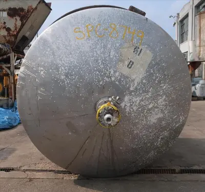 SPC8749  Tank 1350 gallon vertical tank, Stainless Steel, dish