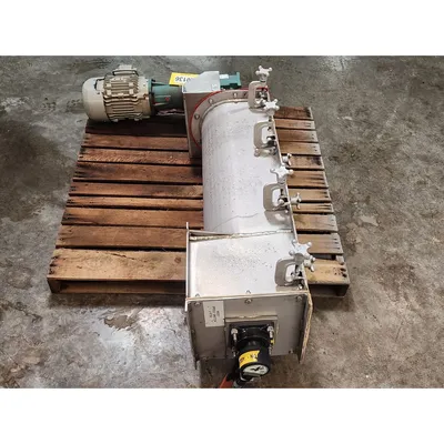 Used 1HP Stainless Steel Sanitary Screw Feeder 9" Dia. X 40"L