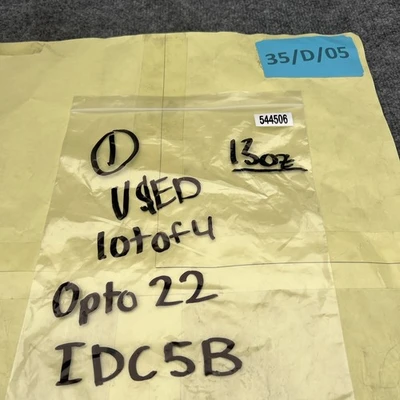 Used Opto 22 IDC5B PLC Input & Output California US | Davliegogo LLC #1708165