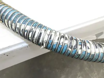 Wilcox 1.5"x 12' Flexible Chemical Transfer Hose Camlok Ends 316SS