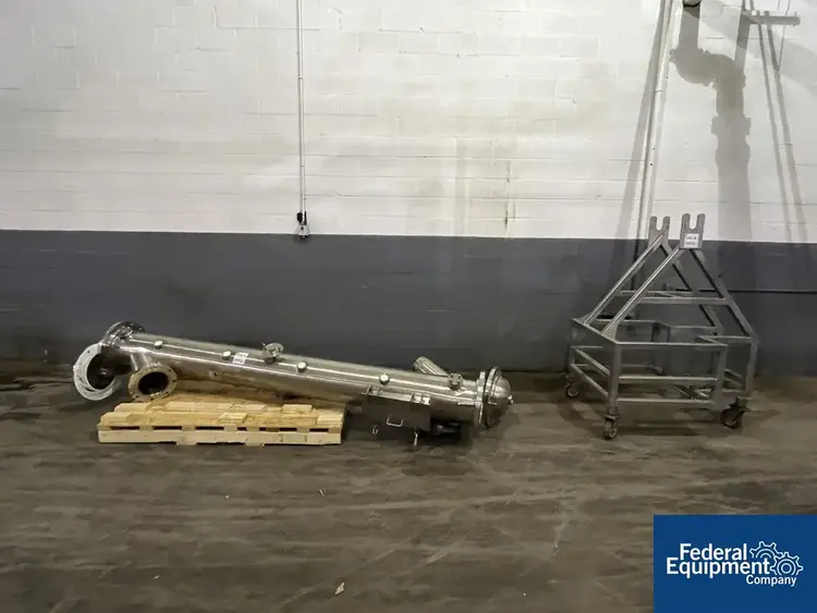 Used Watson Metal Masters Watson Metal Masters Custom Built 4” X 126" Cleated Belt Conveyor, S/S Belt Conveyors Ohio US | Federal Equipment Company #128057