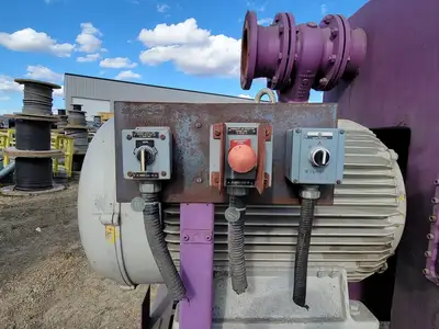 Vacuum Skid and Elmo Vacuum Pump w/ 115 hp Electric Motor