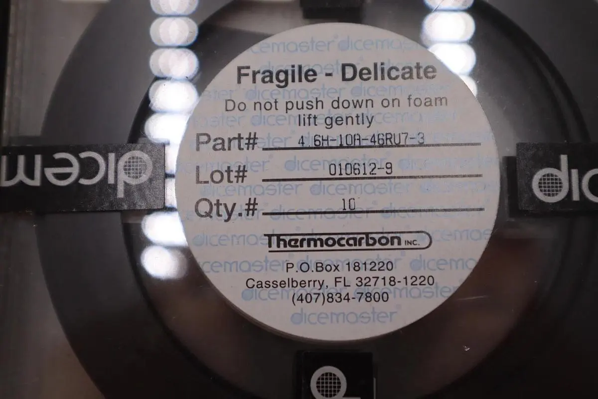 THERMOCARBON RESIN BONDED DIAMOND DICING BLADE 4.6H 10A SILICON DISCO #K1786Q2