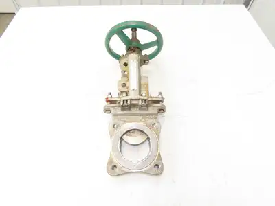Rovalve TechnaFlow S17-D 3" Stainless Knife Gate Valve Lug Style Rubber Seat