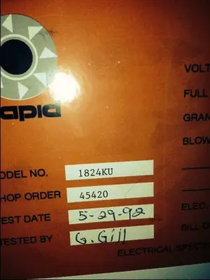 USED 1992 RAPID 1824KU