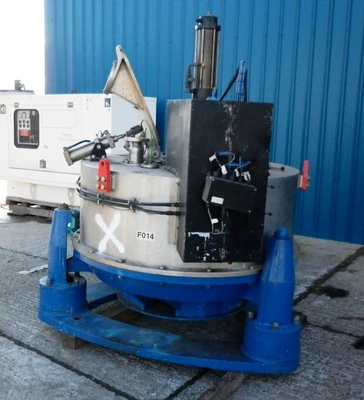 Broadbent type 46A 47 x 16 perforate basket centrifuge, 316SS.