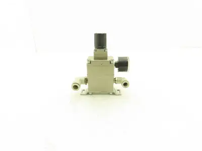 SMC VEX1333-02-BG Pneumatic Air Power Valve Precision Regulator 145psi w/Gauge