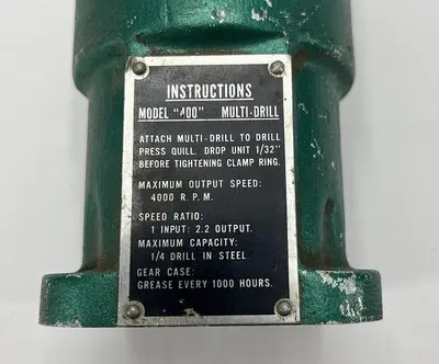 Commander Head Rockwell Quill (?) for the 400 2-1/2" Dia. 7-7/8" Depth (6209)