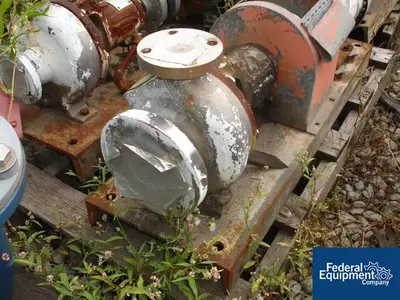 USED Durco 3" X 1.5" X 6" DURCO CENTRIFUGAL PUMP D4 ALLOY 5 HP