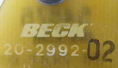 USED BECK 20-3400-12 POSITION SENSOR 20-3400-12 20-2992-02 20-2991 20340012